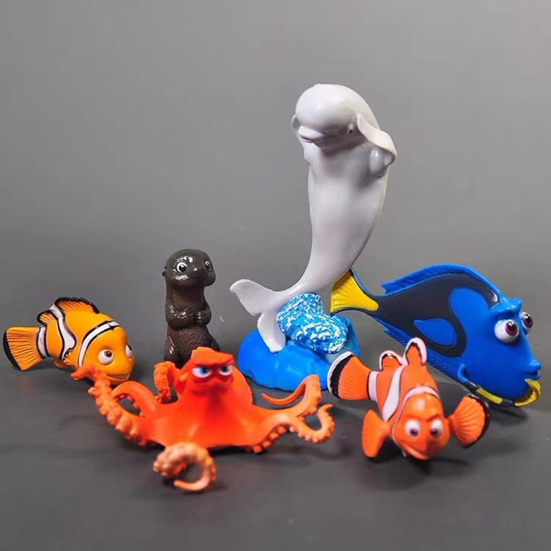 Cute 6 PC Dolls Statue World O - огляд і ціна Aquarium Fish Dolphin