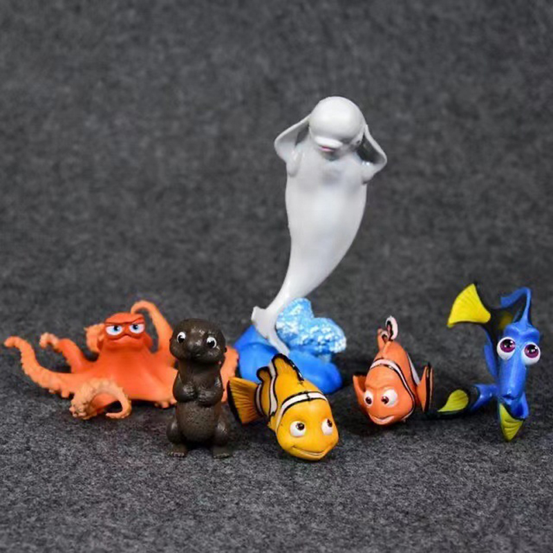 Cute 6 PC Dolls Statue World O - огляд і ціна Aquarium Fish Dolphin