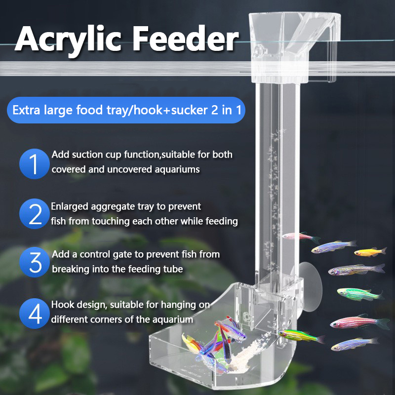 Aquarium Acrylic Feeding Tube  - огляд і ціна Aquarium Fish Variety