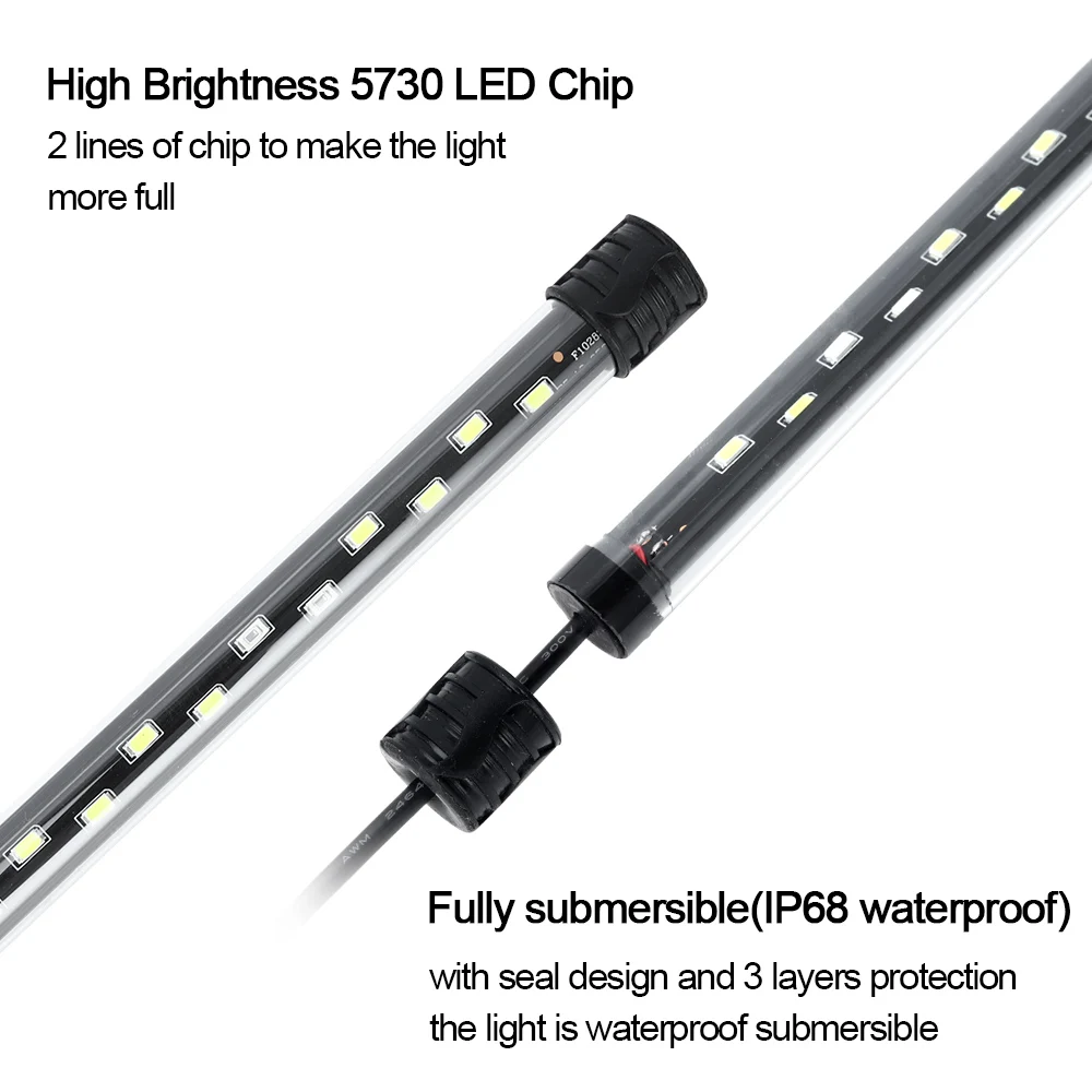 58CM  Aquarium Light LED Plant - огляд і ціна Aquarium Fish Lamp