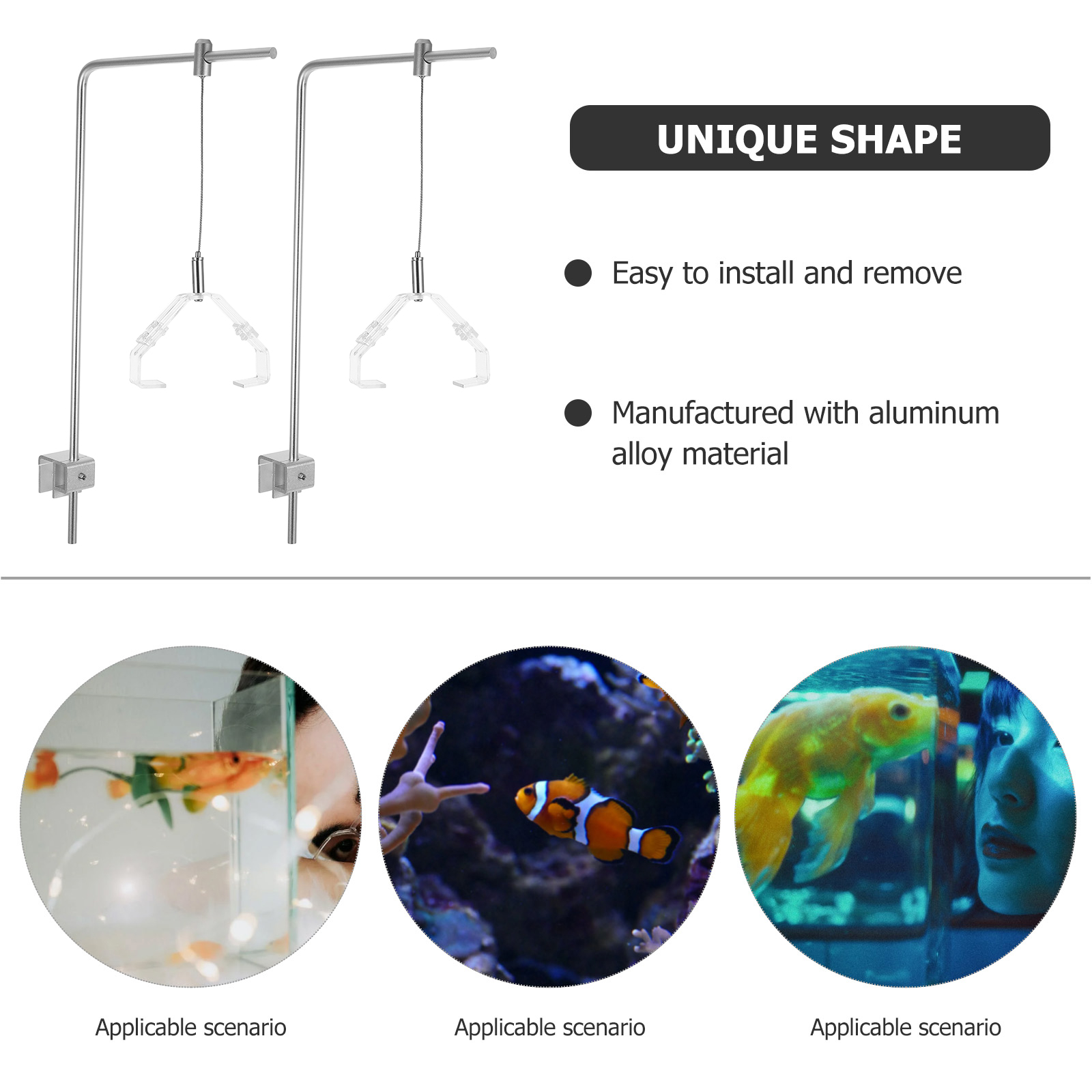 2pcs Aquarium Light Holder Wit - огляд і ціна Aquarium Fish Lamp