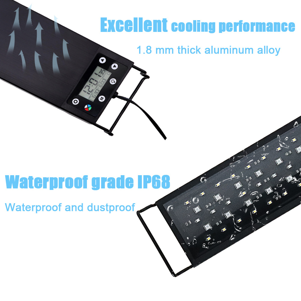30-60cm Fish Tank 24/7 Full Sp - огляд і ціна Aquarium Fish Lamp